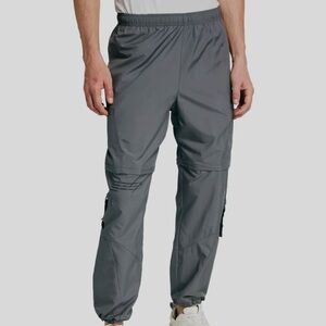 Puma Mens Convertible‎ Cargo Pants Zip Off Shorts Grey Athleisure Size XL